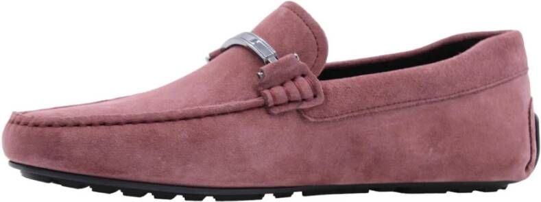 Hugo Boss Casual Stijl Loafers voor Mannen Pink Heren