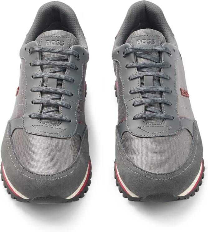 Hugo Boss Stijlvolle Parkour-L Runner Sneakers Gray Heren