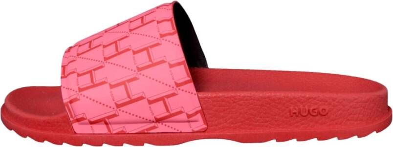 Hugo Boss Slippers Rood Dames