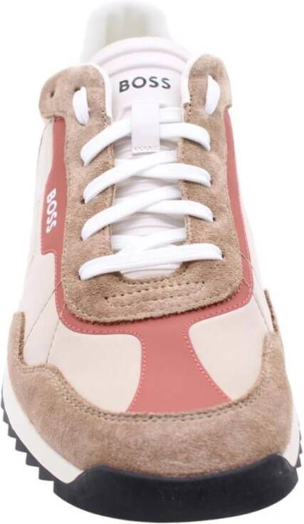 Hugo Boss Beige High Top Stoffen Sneakers Beige Heren - Foto 8