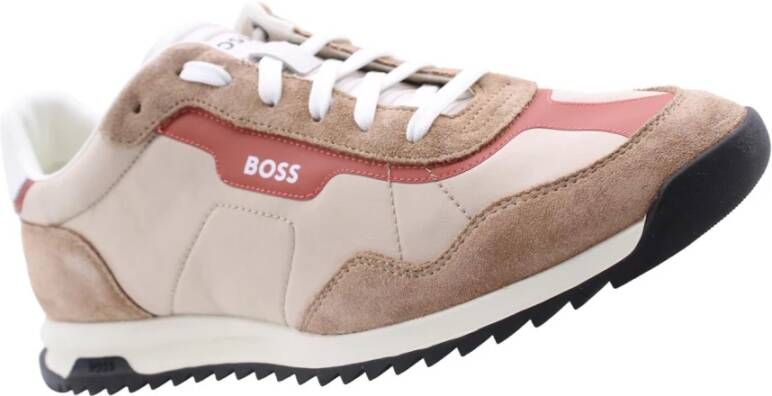 Hugo Boss Beige High Top Stoffen Sneakers Beige Heren - Foto 10
