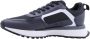 BOSS Lage Sneakers Heren Jonah_runn Maat: 44 Materiaal: Textiel Kleur: Blauw - Thumbnail 4