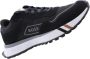 Hugo Boss Zwarte Leren Sneakers Kane Runn Black Heren - Thumbnail 14