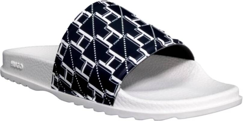 Hugo Boss Teenslippers Sliders Wit Dames