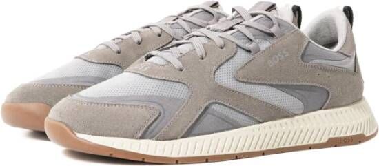 Hugo Boss Titanium Runner Sneakers Gray Heren