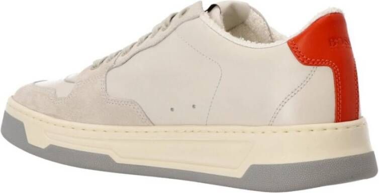 Hugo Boss Witte Leren Sneakers Ss22 White Heren