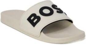 Hugo Boss Witte Polyurethaan Sandaal Heren Slippers White Heren
