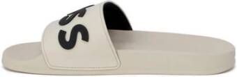 Hugo Boss Witte Polyurethaan Sandaal Heren Slippers White Heren