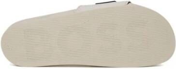 Hugo Boss Witte Polyurethaan Sandaal Heren Slippers White Heren