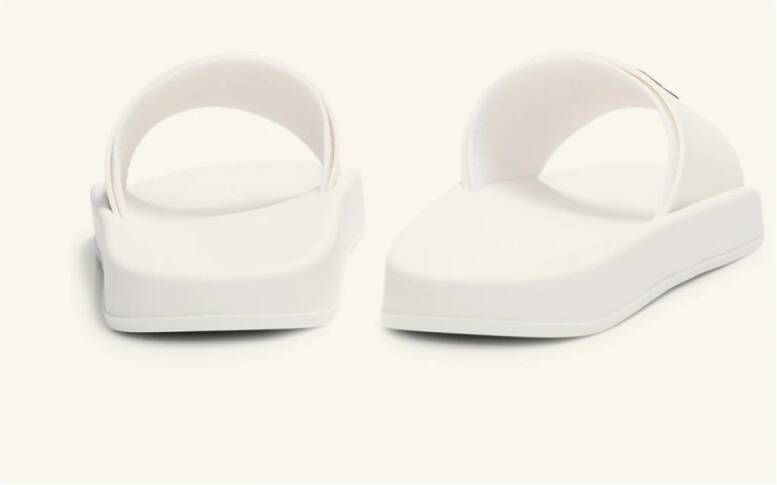 Hugo Boss Witte Slider Sandalen Nil-Slid White Heren