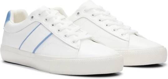 Hugo Boss Witte Tennisschoenen Logo Rubberen Zool White Dames