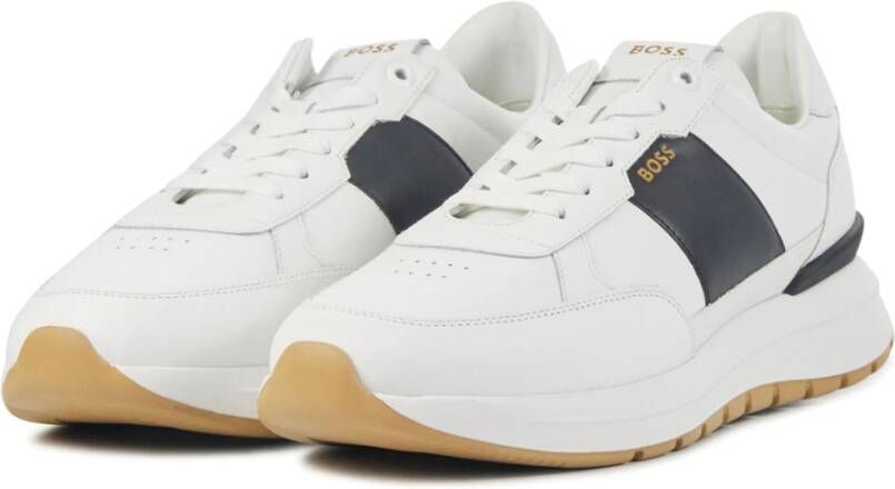 Hugo Boss Zwart en Wit Sneakers White Heren