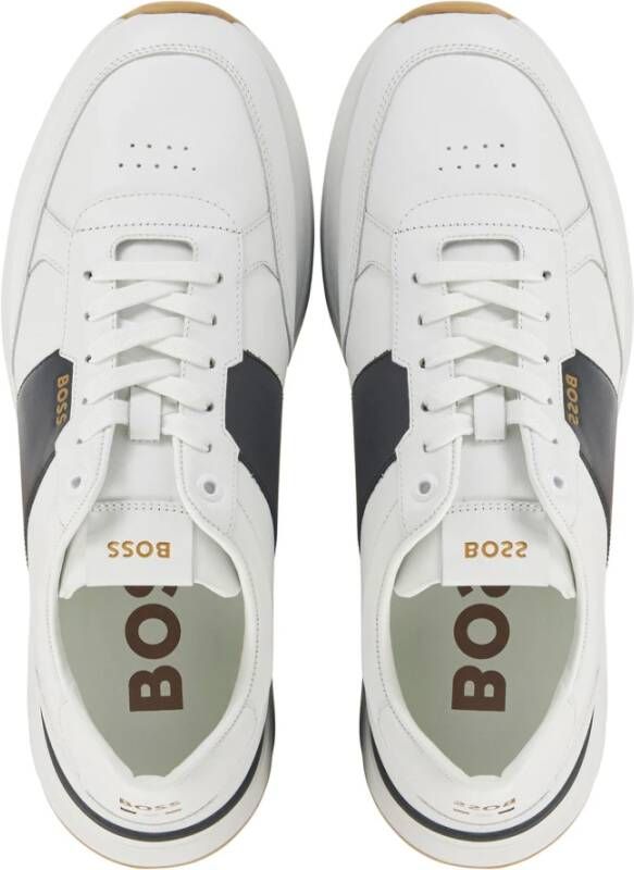 Hugo Boss Zwart en Wit Sneakers White Heren