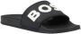 Hugo Boss Print Patroon Pantoffels Mannen Herfst Winter Zwart Black Heren - Thumbnail 5