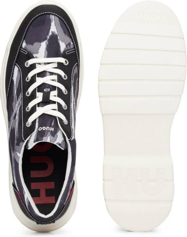 Hugo Boss Zwarte Sneaker Business Veterschoen Multicolor Heren