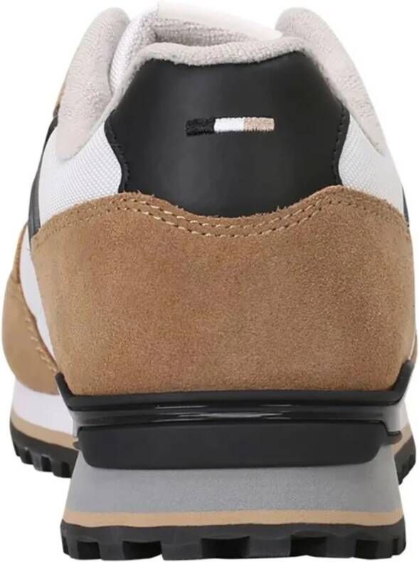 Hugo Bruine Suède en Stoffen Sneakers