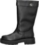 Hugo Boss Double B Monogram Leren Laarzen Zwart Black Dames - Thumbnail 3