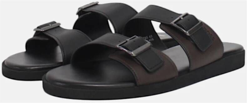 Hugo Heren Slider Sandalen met Dubbele Banden