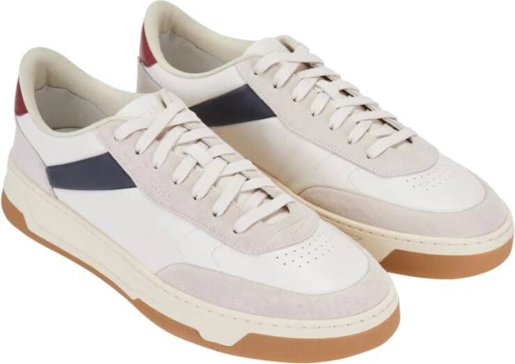 Hugo Leren Sneakers met Versterkte Hiel