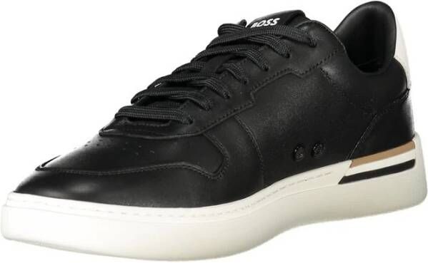 Hugo Premium Leren Sneakers met Gedurfde Stijl