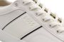Hugo Boss Witte Leren Sneakers Rubber Zool Veters White Heren - Thumbnail 5