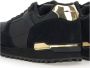 Hugo Zwarte sneakers met gouden details - Thumbnail 4