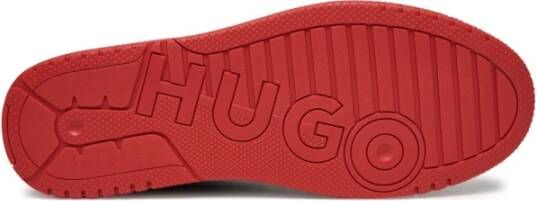 Hugo Zwarte Tennissneakers met Logo