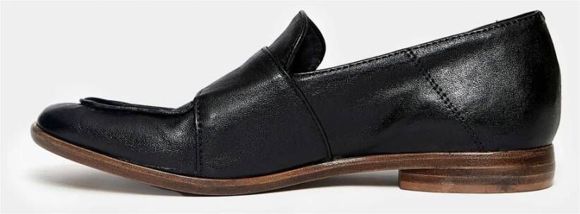 Hundred100 Zwarte leren Loafer Mocassins