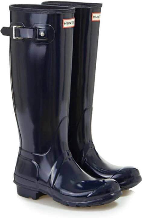 Hunter Dames Rubberen Regenlaarzen Blue Dames