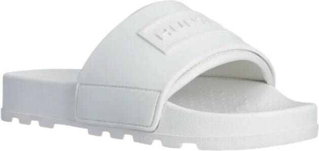 Hunter Geëmbosseerde siliconen slider slippers
