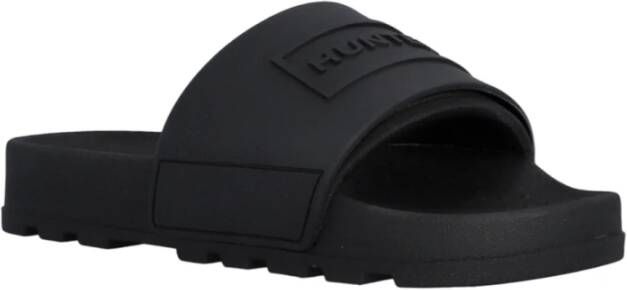 Hunter Geëmbosseerde siliconen slider teenslippers