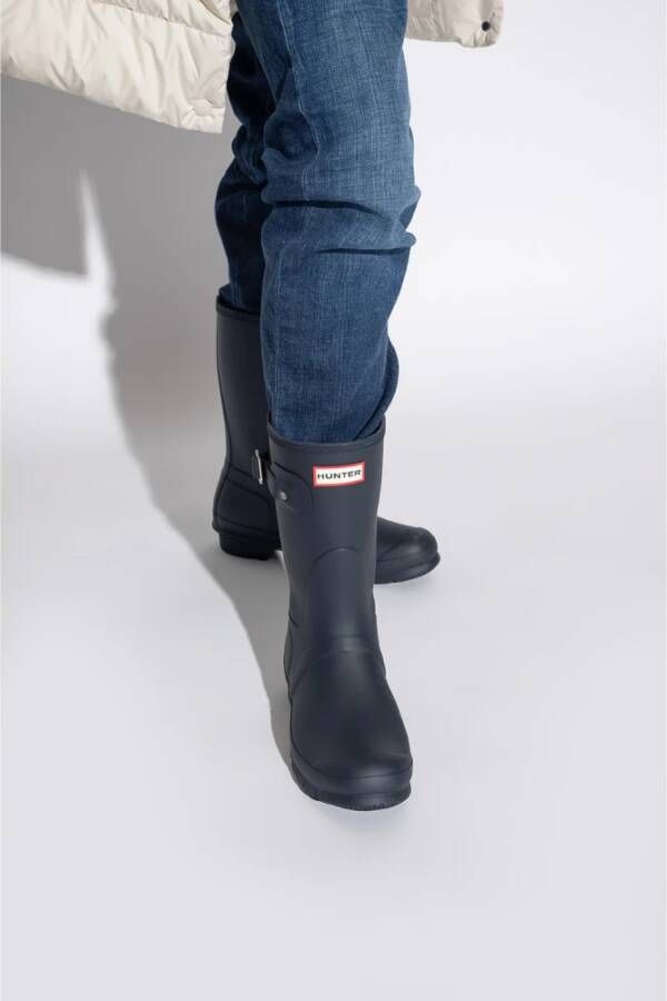 Hunter Original Short rain boots Blauw Dames