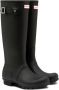 Hunter Zwarte Regenlaars Vrouwen Rubberen Zool Black Dames - Thumbnail 2