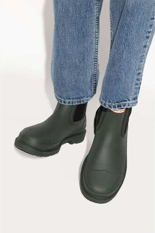 Hunter Commando Chelsea rain boots Groen Dames