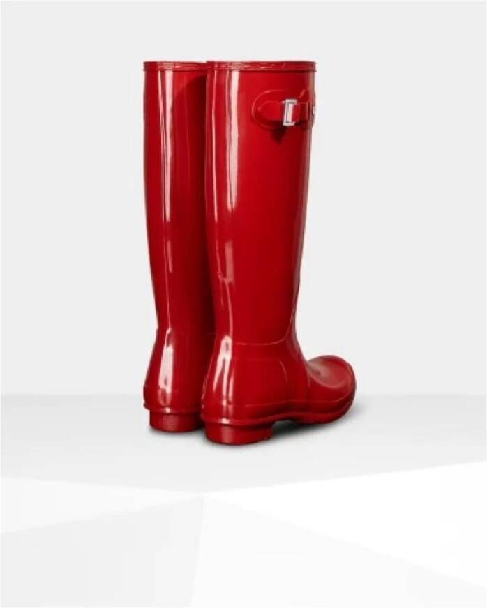 Hunter Stijlvolle Waterdichte Regenlaarzen Red Dames