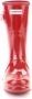 Hunter Women's Original Short Gloss Wellington Boots Military Red - Thumbnail 5