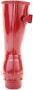 Hunter Women's Original Short Gloss Wellington Boots Military Red - Thumbnail 6