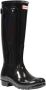 Hunter Boots & laarzen Womens Original Tall Gloss Boot Black in zwart - Thumbnail 6