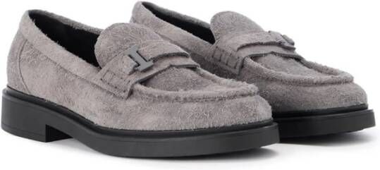 Iceberg Suède loafers met chunky zool Gray Heren