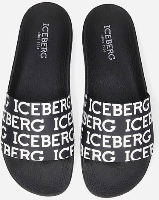 Iceberg IJsberg druppel 1507 maar slippers Zwart Heren
