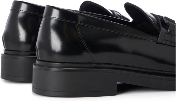 Iceberg Verfijnde leren loafers met chunky zool Black Heren