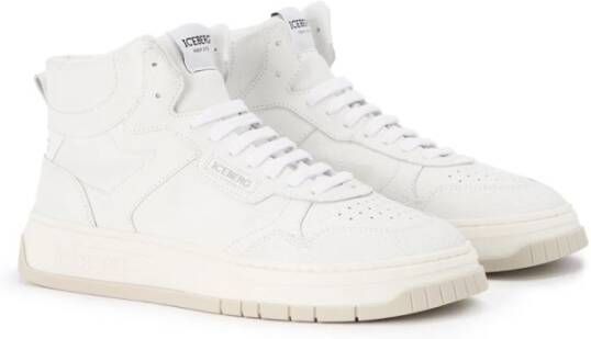 Iceberg Oversized sneakers geïnspireerd op vintage basketstijl White Heren