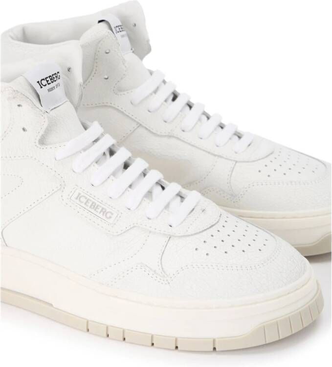 Iceberg Oversized sneakers geïnspireerd op vintage basketstijl White Heren