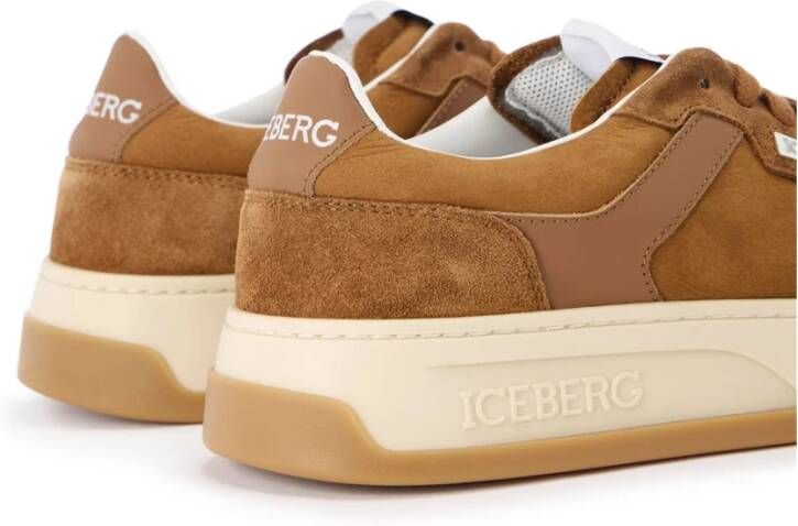Iceberg Oversized sneakers geïnspireerd op vintage skaterstijl Brown Heren