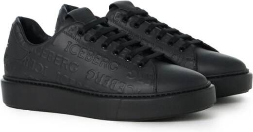 Iceberg Ultra lichte zwarte sneakers Black Heren
