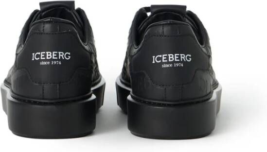 Iceberg Ultra lichte zwarte sneakers Black Heren