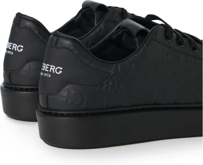 Iceberg Ultra lichte zwarte sneakers Black Heren