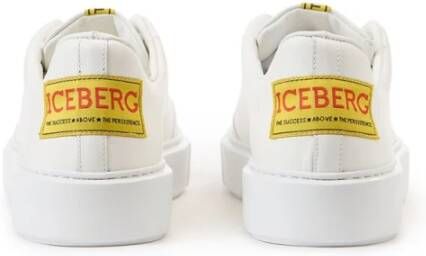 Iceberg Witte lage sneakers met XL zool White Heren
