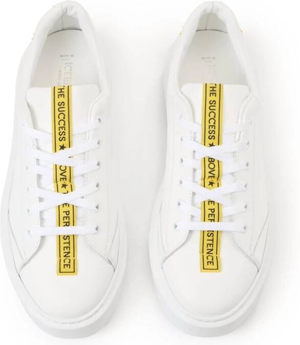 Iceberg Witte lage sneakers met XL zool White Heren
