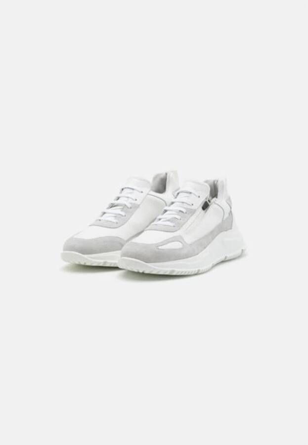 Iceberg Witte Leren Sneakers Multicolor Heren